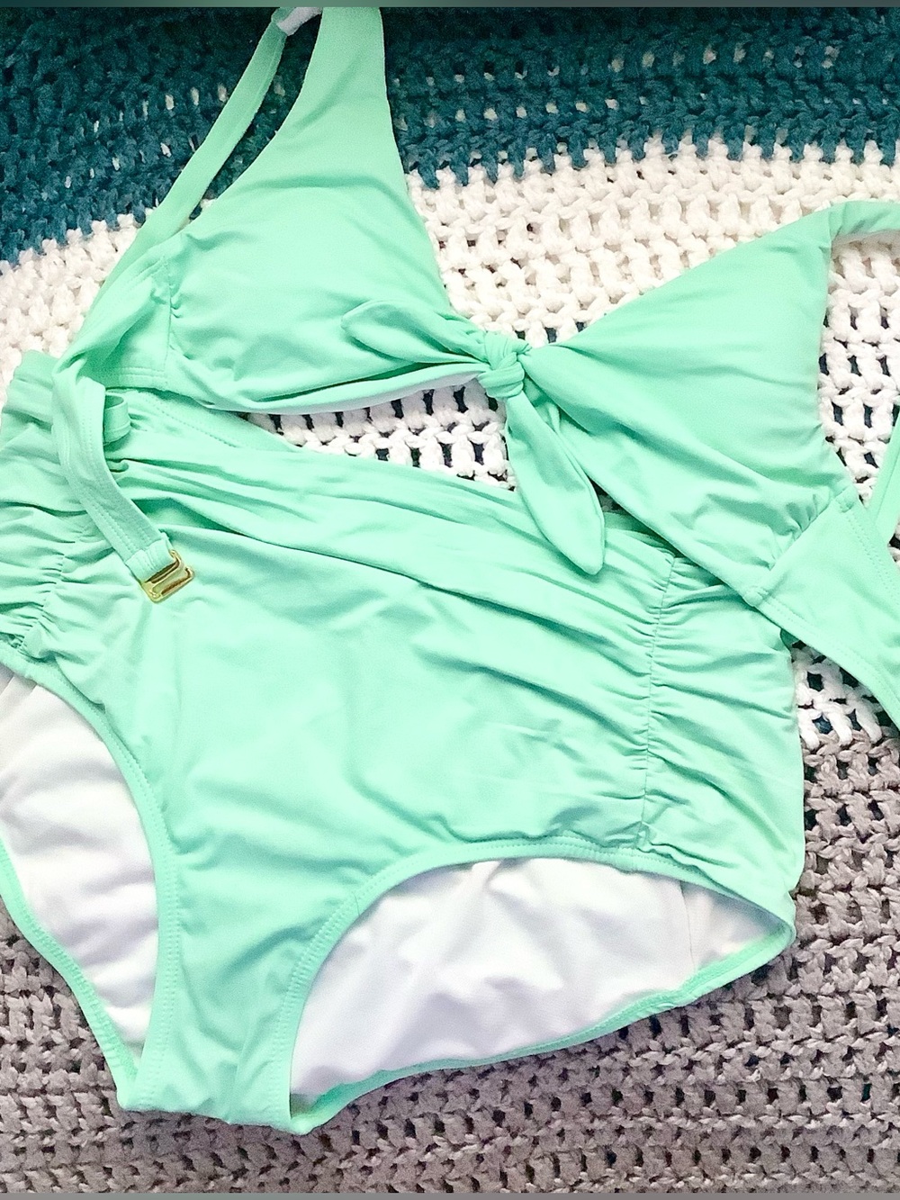Gianni Bini Mint Green Two-Piece Swimsuit